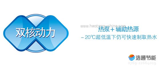 美的空氣能熱水器睿泉II代RSJ-15/150RDN3-C“雙核動力”系統(tǒng),-20℃超低溫下仍可快速制取熱水