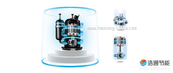美的空氣能熱水器靚泉II代RSJF-55/R-B-260TP-B(E2)高能效熱泵專用壓縮機