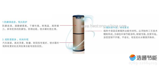 美的空氣能熱水器靚泉II代RSJF-55/R-B-260TP-B(E2)時尚外觀,盡顯尊貴